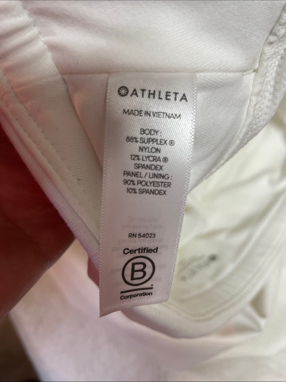 Athleta Tee Time White Performance Skort with Dual Zip Pockets - Picture 9 of 10